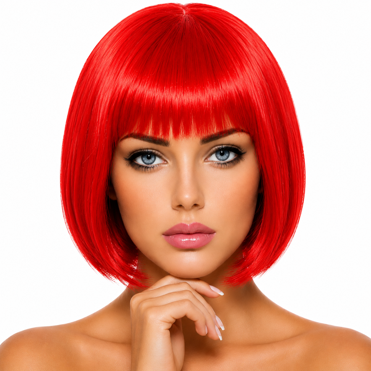 PELUCA CORTA ROJA