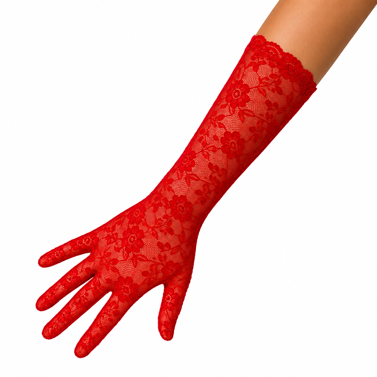GUANTES DE ENCAJE MEDIANOS