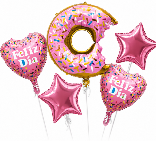 GLOBO MYLAR X5 DONUT - Globos
