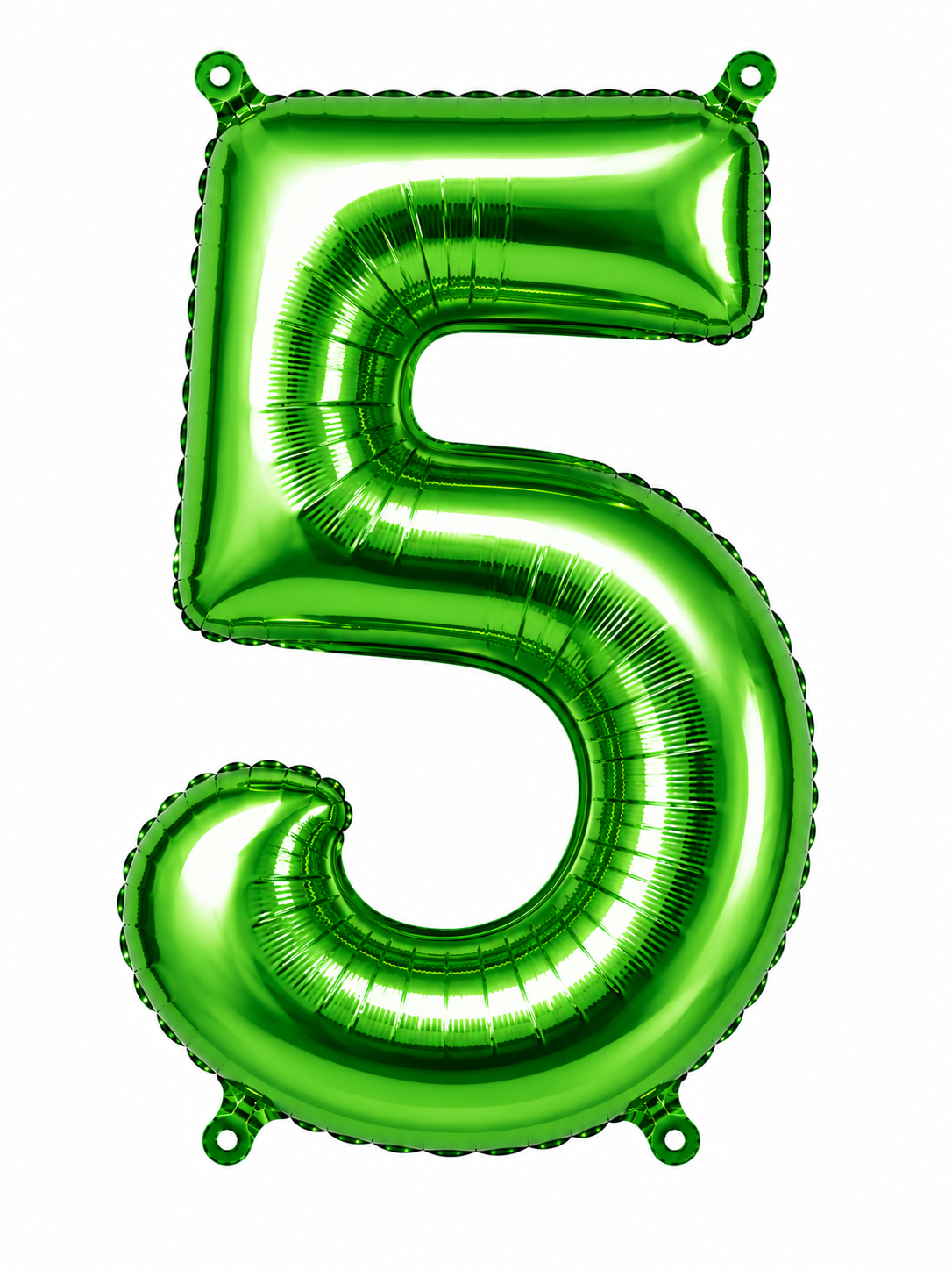 GLOBO DE NUMERO 5 VERDE 32"