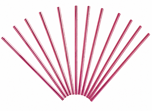 BOMBILLA PAPEL X12 METAL FUCSIA