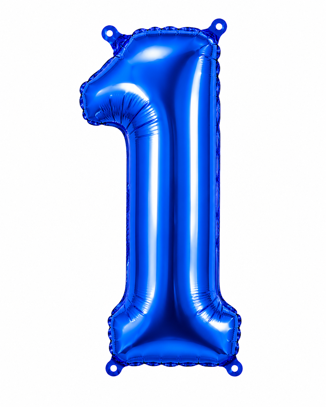 GLOBO DE NUMERO 1 AZUL 32"