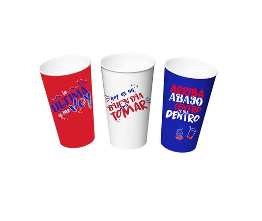 Vasos Reutilizables Con Frases De Chile