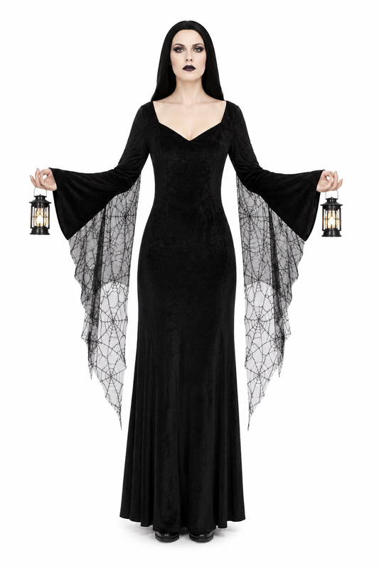 DISFRAZ MORTICIA ADAMS