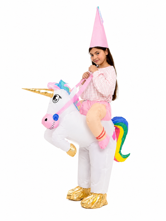 DISFRAZ INFLABLE UNICORNIO
