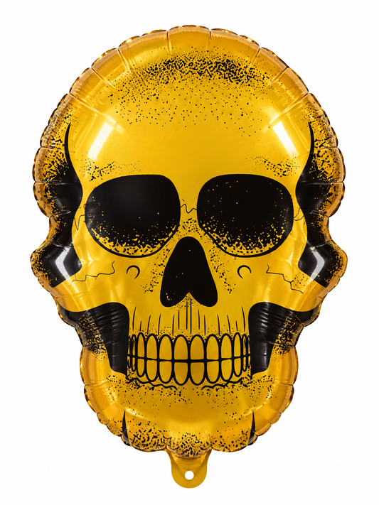 Globo Calavera Dorada 55x75 cm