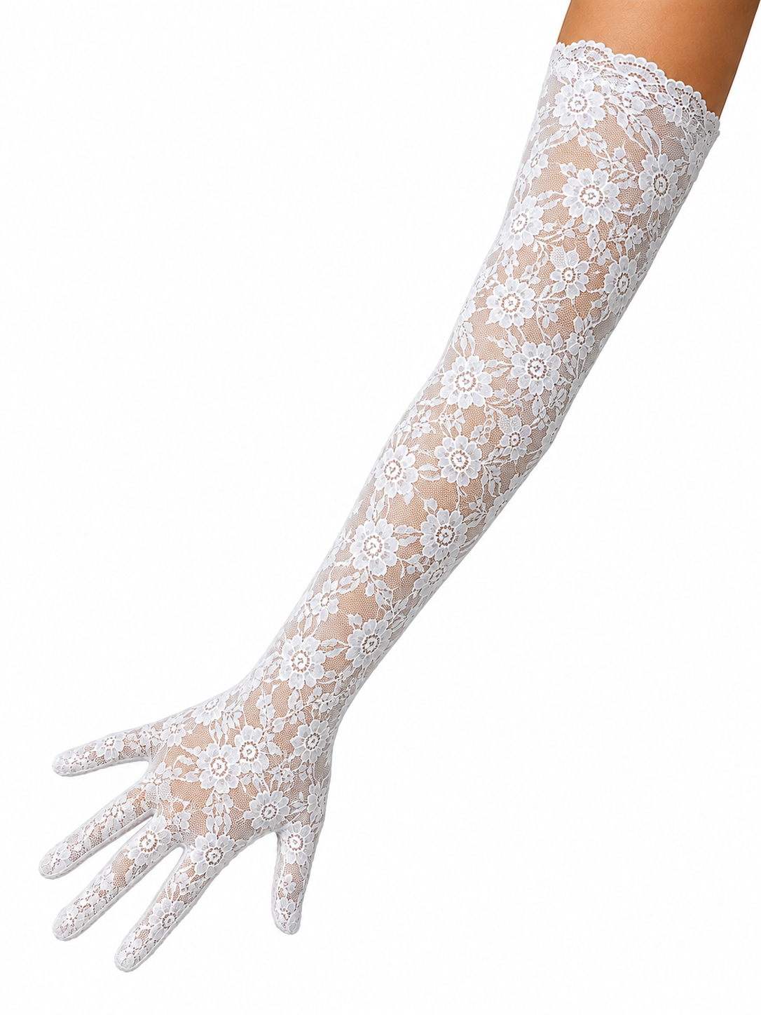 GUANTES DE ENCAJE LARGOS