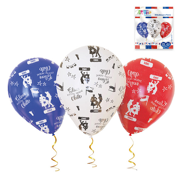 Globos Impresos Patrios X 25