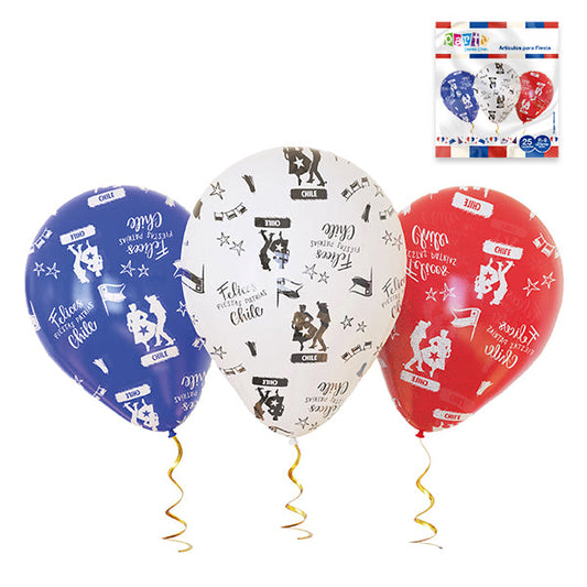Globos Impresos Patrios X 25