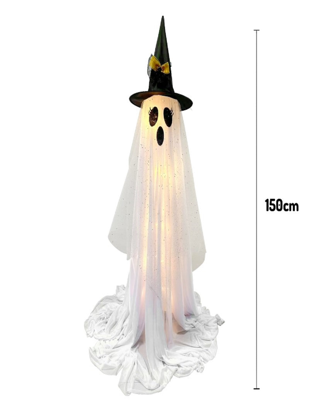 Fantasma con Gorrito LED 150 cm - Don Cotillón