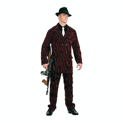Disfraz Gánster Negro y Rojo Hombre · vista 2