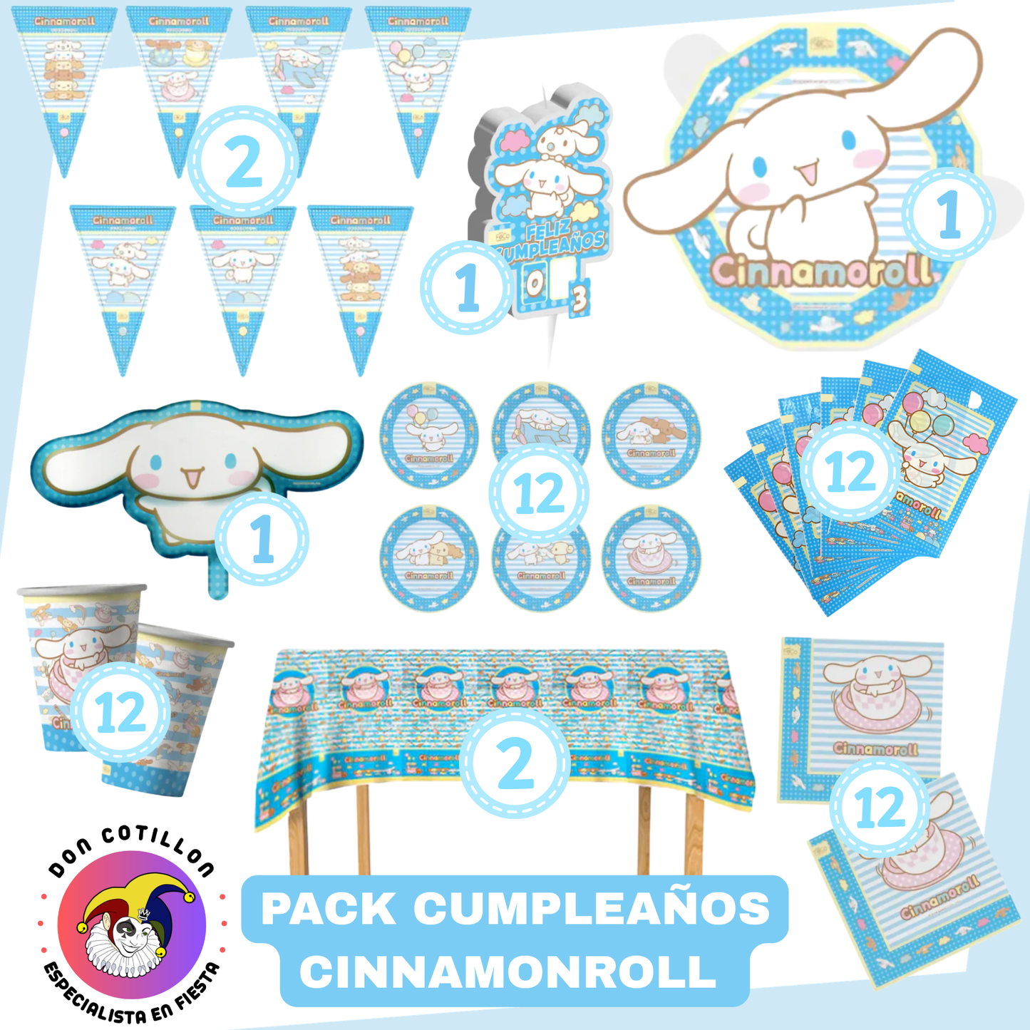 PACK CUMPLEAÑOS CINNAMONROLL