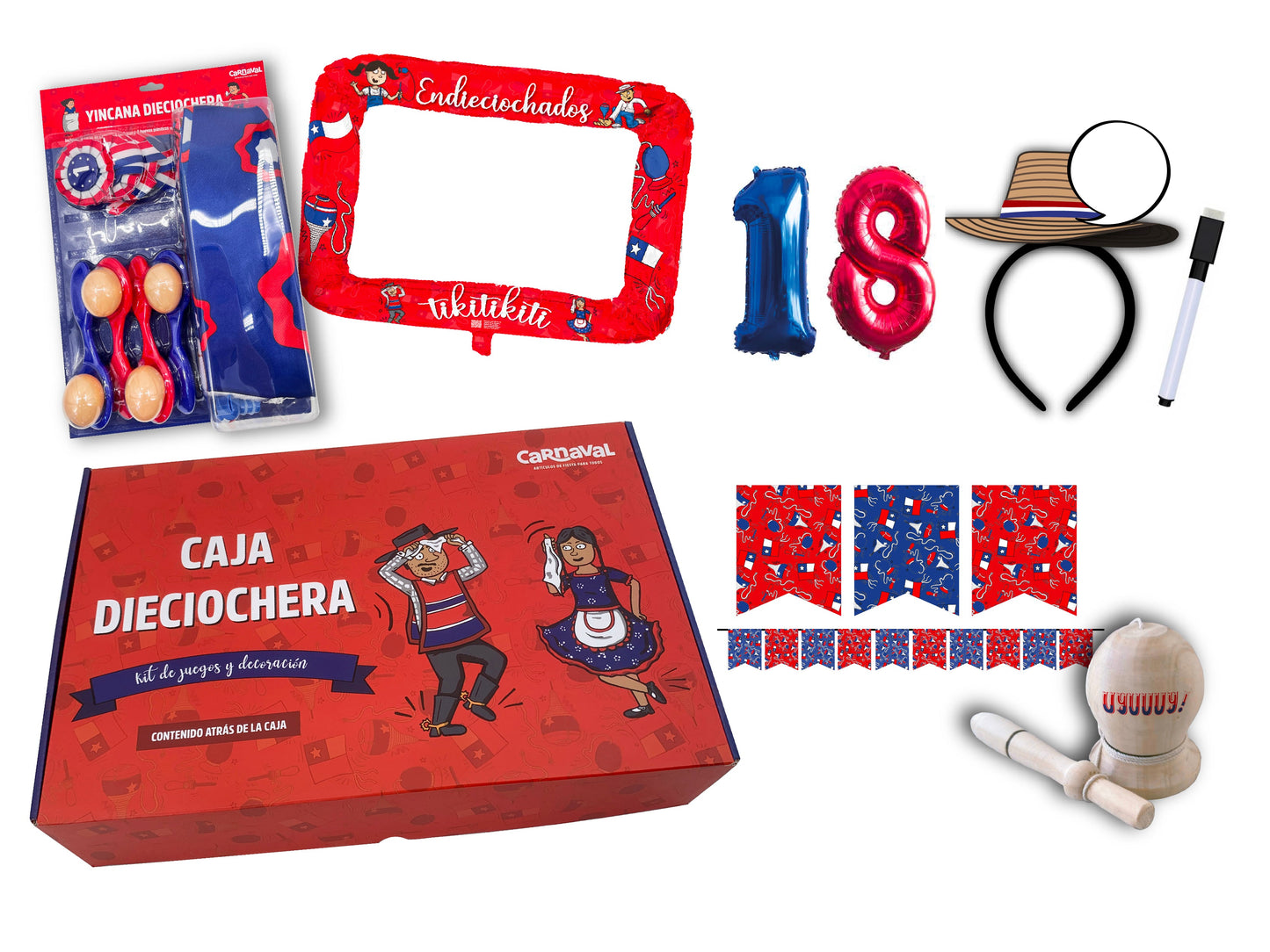 Caja Dieciochera Fiestas Patrias "A"