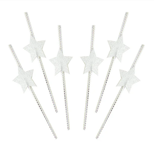 BOMBILLA PAPEL X6 ESTRELLA PLATA