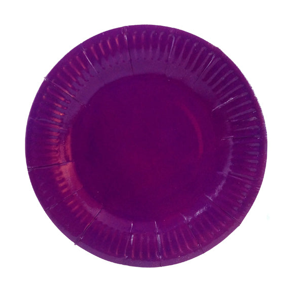 PLATO DE CARTON MORADO X10