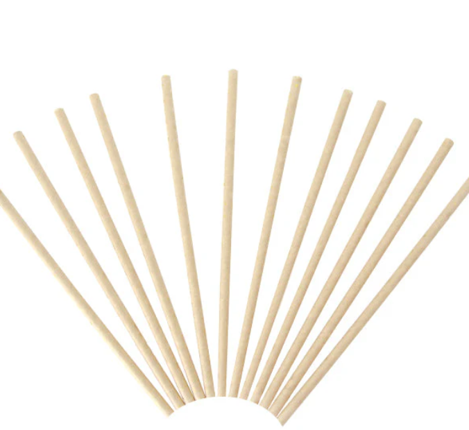 Bombilla Papel Kraft X12