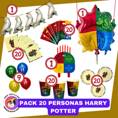SET COTILLON HARRY POTTER 20 PERSONAS