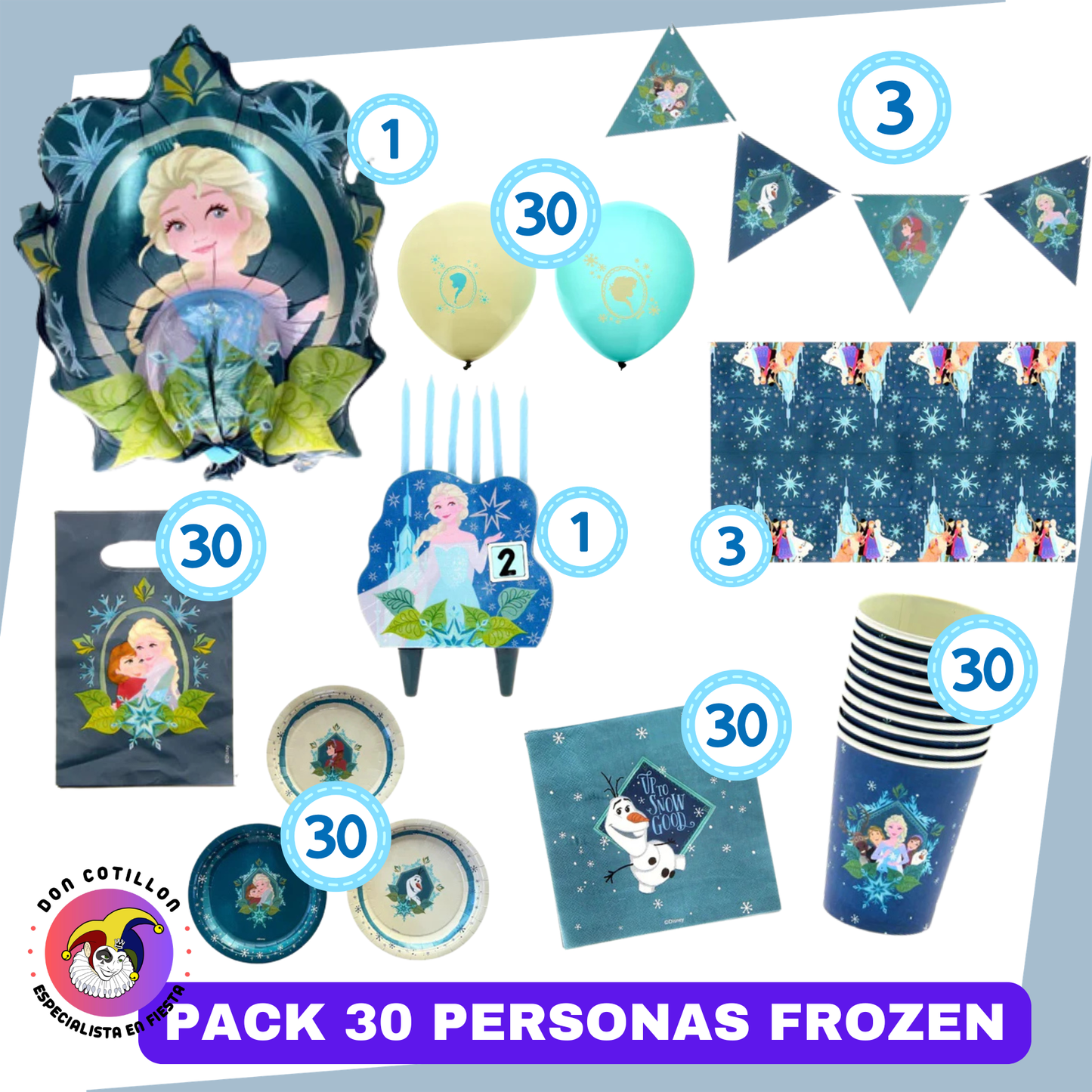 PACK 30 PERSONAS FROZEN
