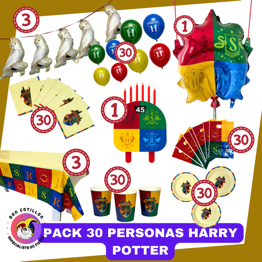 PACK COTILLON HARRY POTTER 30 PERSONAS