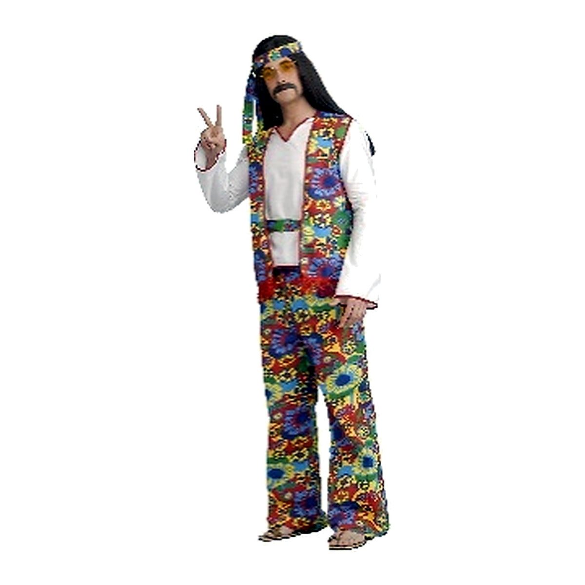 Disfraz Hippie Hombre Talla Grande