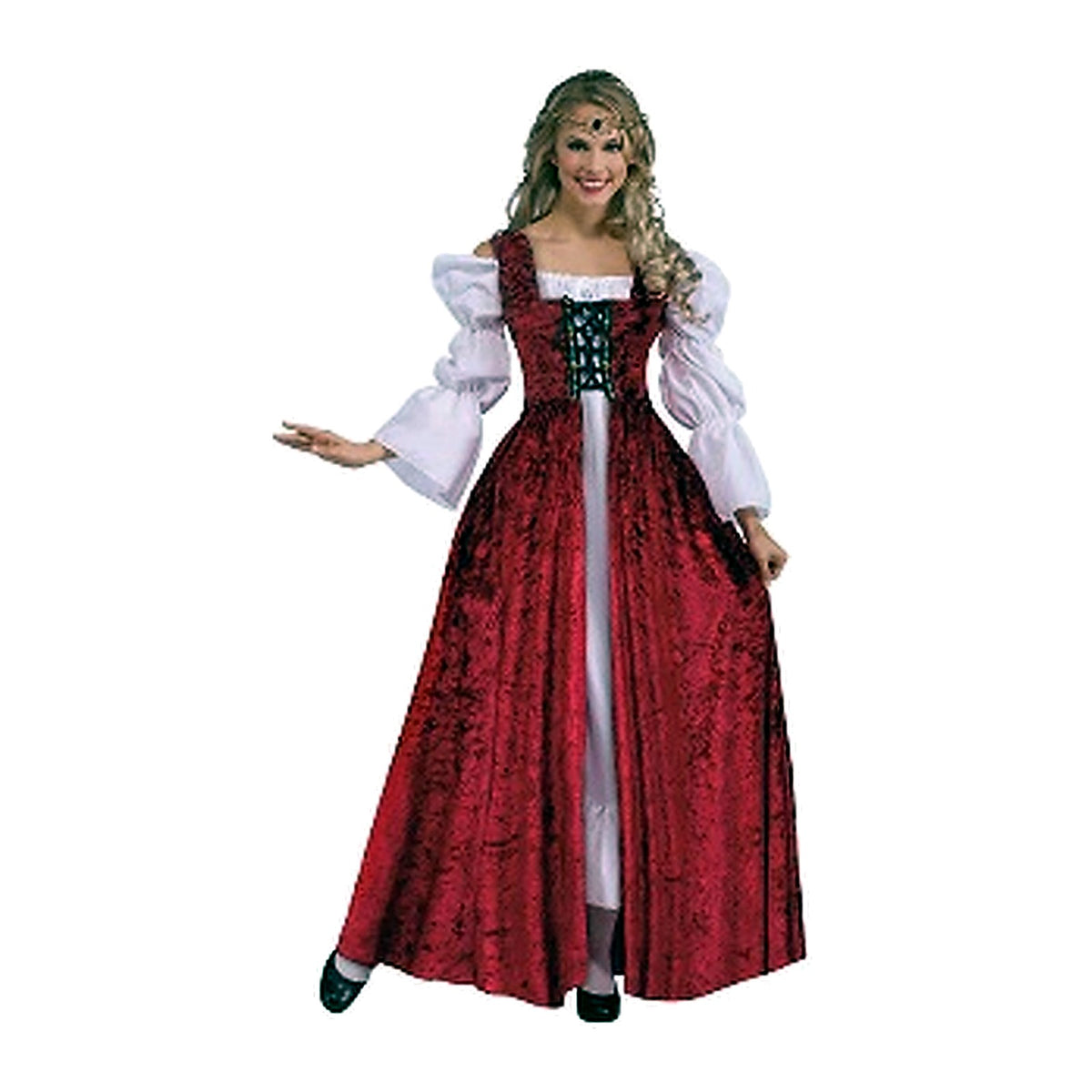 Vestido Medieval con Cordones Mujer
