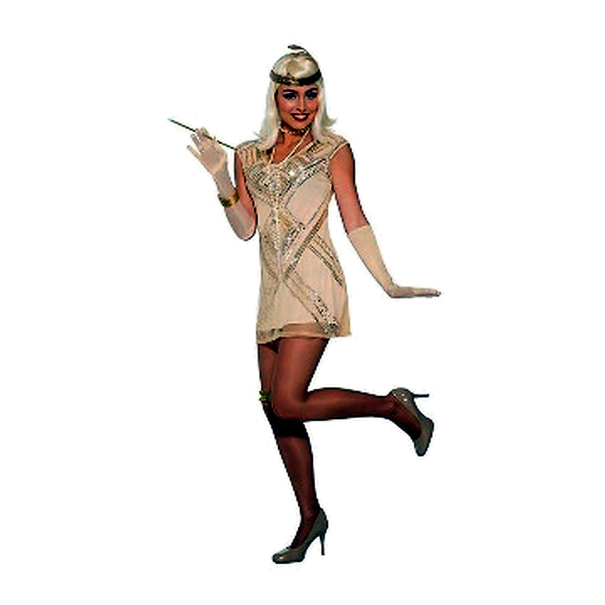 Disfraz Flapper con Cuentas Mujer