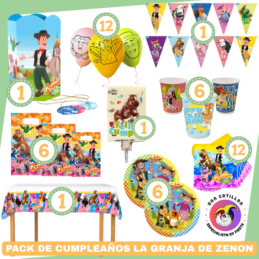 PACK CUMPLEAÑOS GRANJA DE ZENON