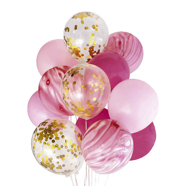 Globo Mix Rosados X 12 - Globos