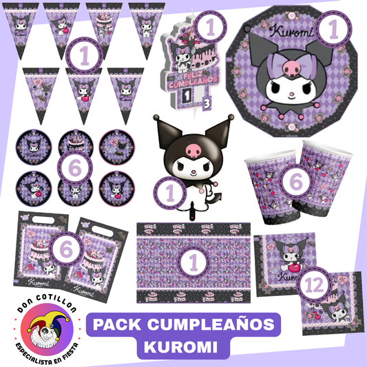 PACK DE CUMPLEAÑOS KUROMI