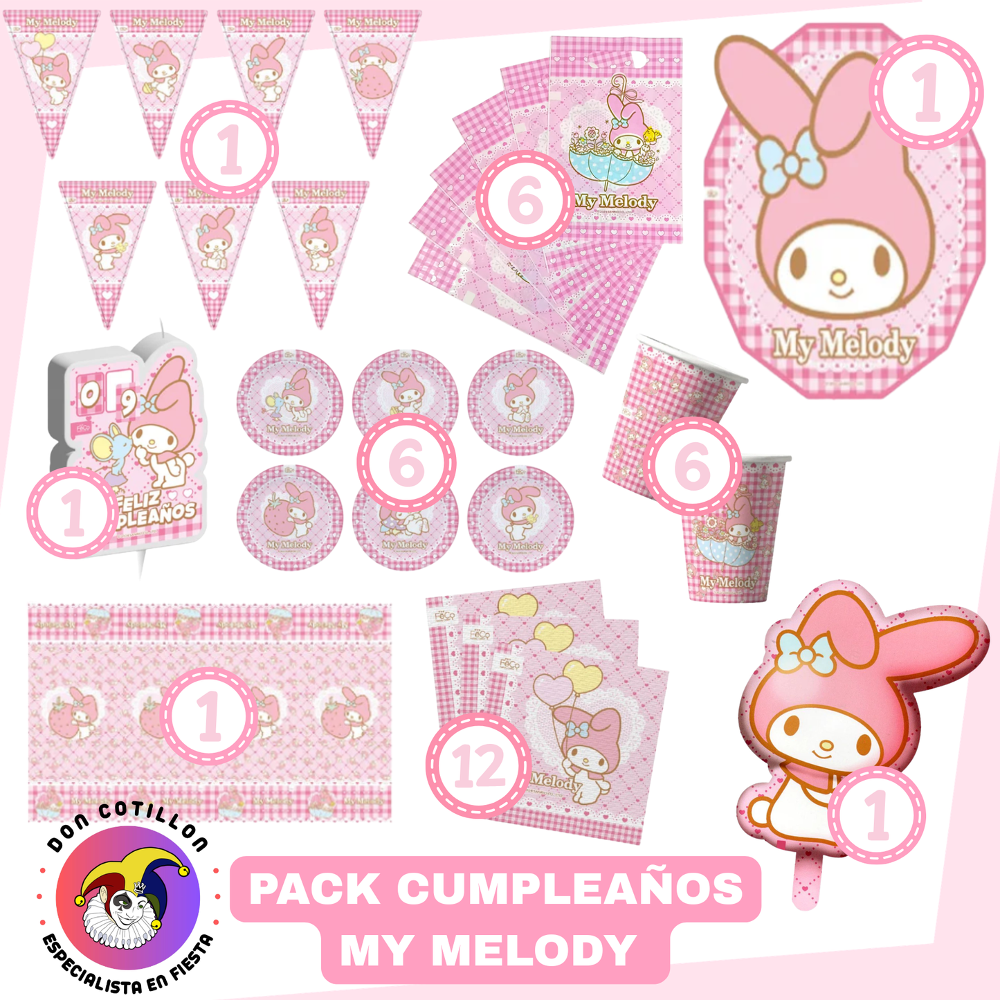 PACK DE CUMPLEAÑOS MY MELODY