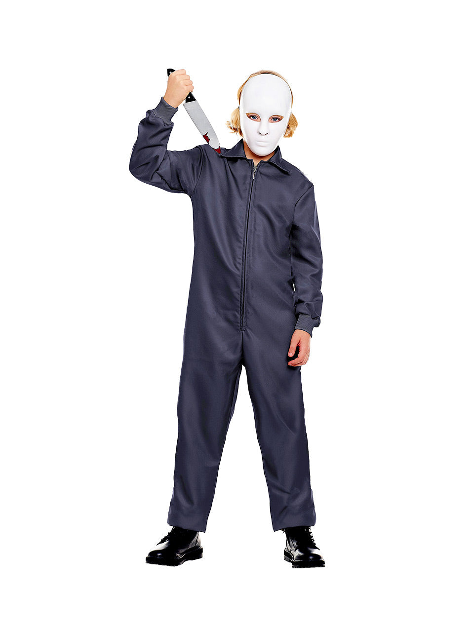 Traje Overol Gris 7-9 - Don Cotillon