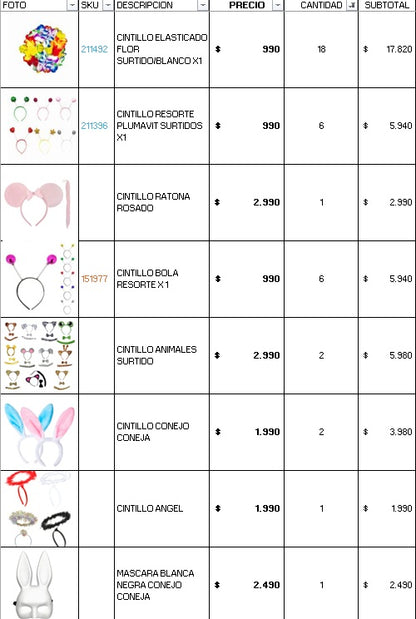 Pack 150 invitados flúor luminoso