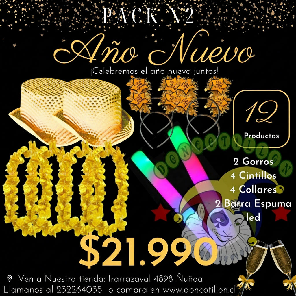 Pack N2 Año Nuevo 12 productos.