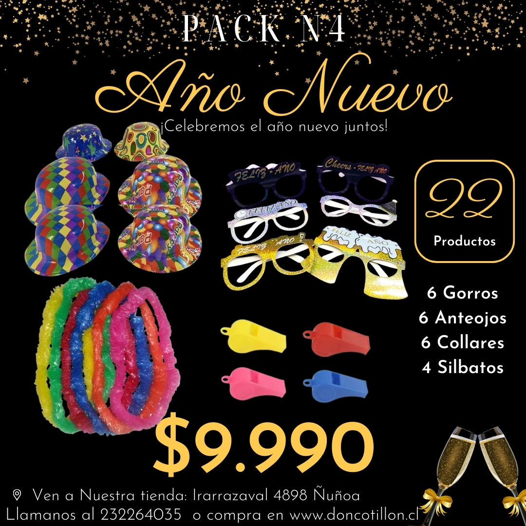 Pack N4 Año Nuevo 22 productos.