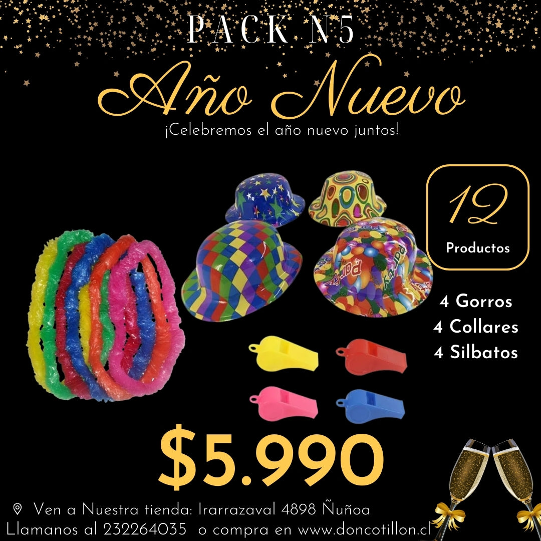Pack N5 Año Nuevo 12 productos.