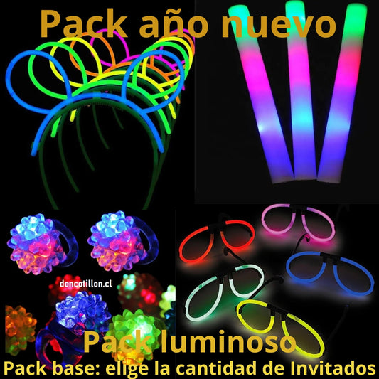 Pack Año nuevo Luminoso 24 articulos