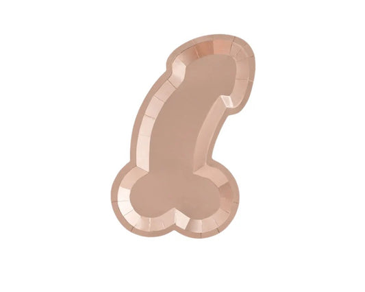 Plato Pennis Oro Metalizado - 6 Unidades