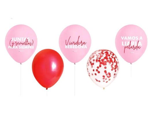 Set Globos Látex True Love Diseños Surtidos - 10 Unidades