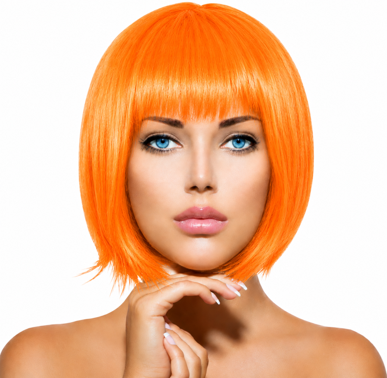 PELUCA CORTA NARANJA