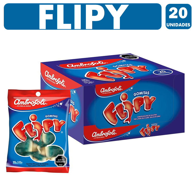 Gomitas Flipy Ambrosoli caja 20 unidades