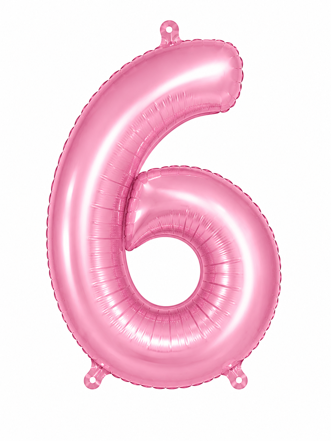 NUMERO DE GLOBO 6 ROSADO 32"