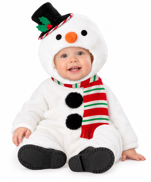 DISFRAZ MUÑECO DE NIEVE BEBE