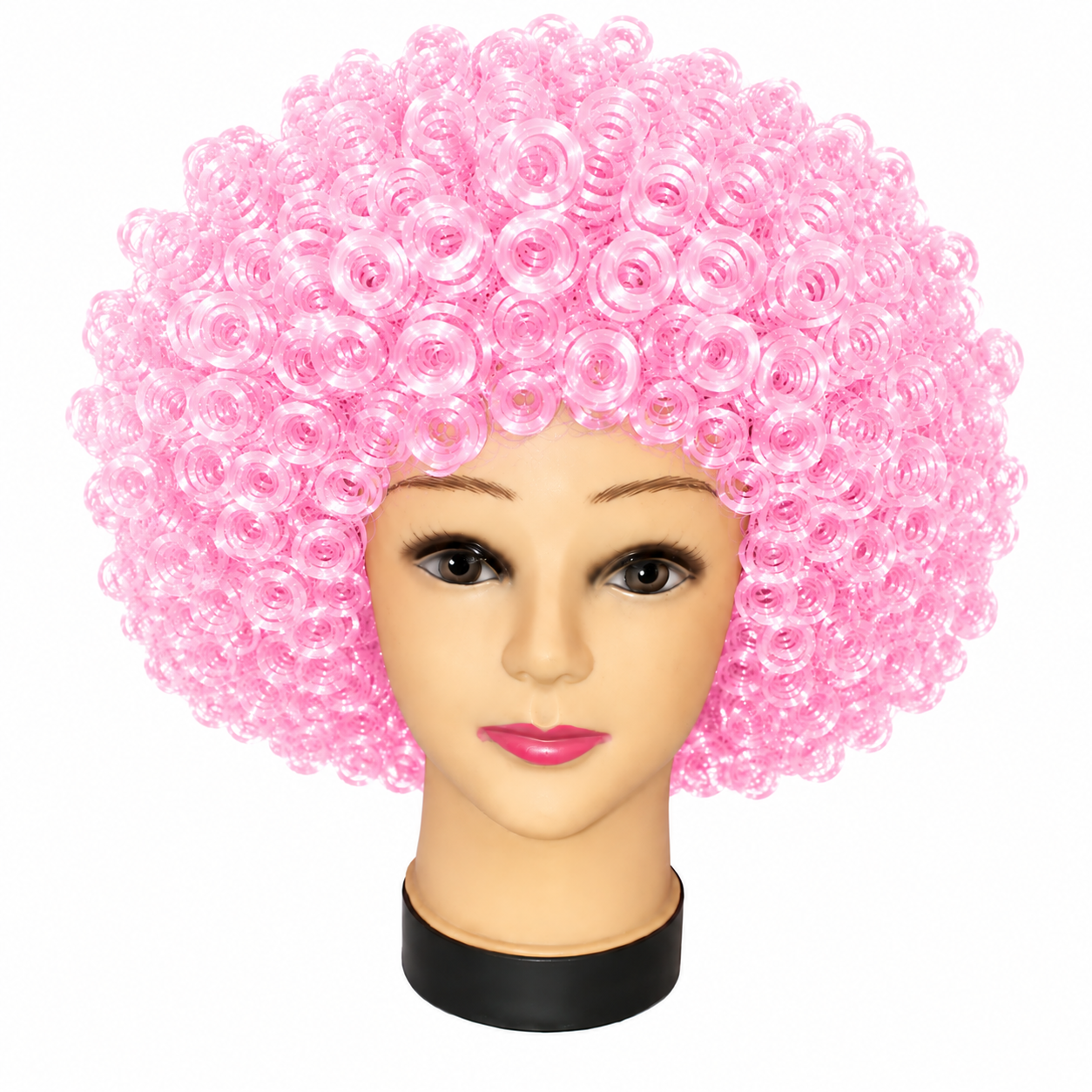 PELUCA AFRO ROSADA