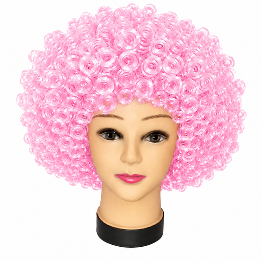 PELUCA AFRO ROSADA