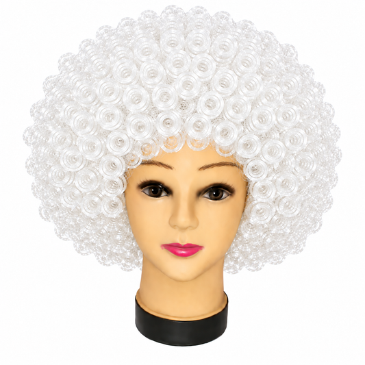 PELUCA AFRO BLANCA