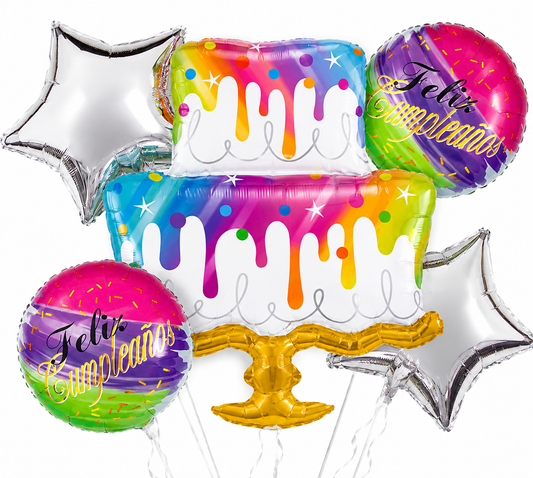 GLOBO MYLAR X5 TORTA - Globos