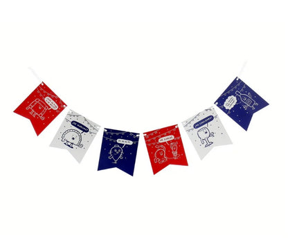 Banderín Dieciochero Decoración Para Fiestas Patrias 2m