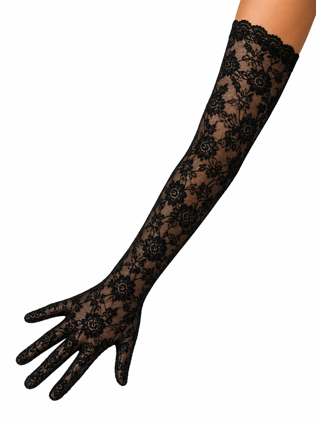 GUANTES DE ENCAJE LARGOS