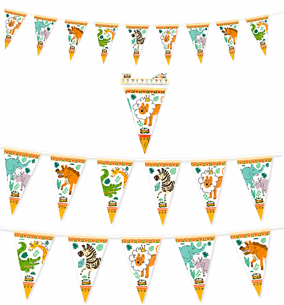 Banner Banderin Safari Party