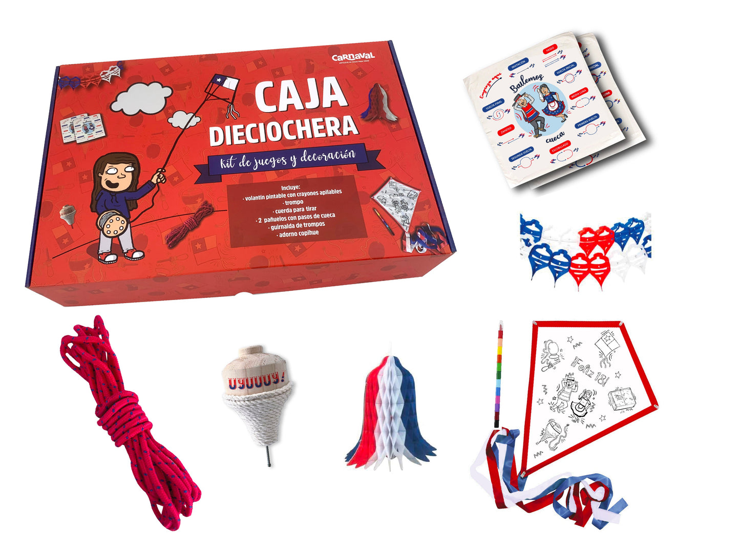 Caja Dieciochera Fiestas Patrias "C"